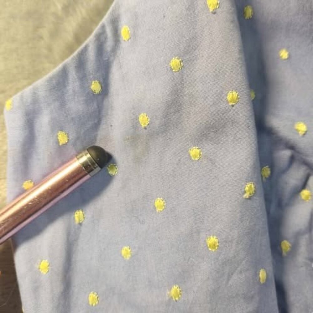 Ann Taylor Light Blue Polka Dot Mini Dress - Picture 6 of 10